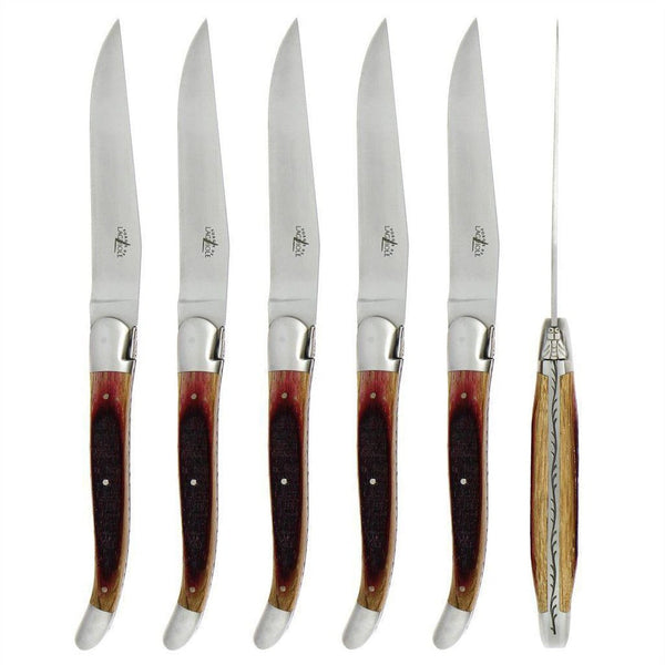 http://www.forge-de-laguiole-usa.com/cdn/shop/files/Forge-de-Laguiole-6-Piece-Steak-Knife-Set-Oak-Barrel-Handle-Satin-Finish_600x.jpg?v=1694250646