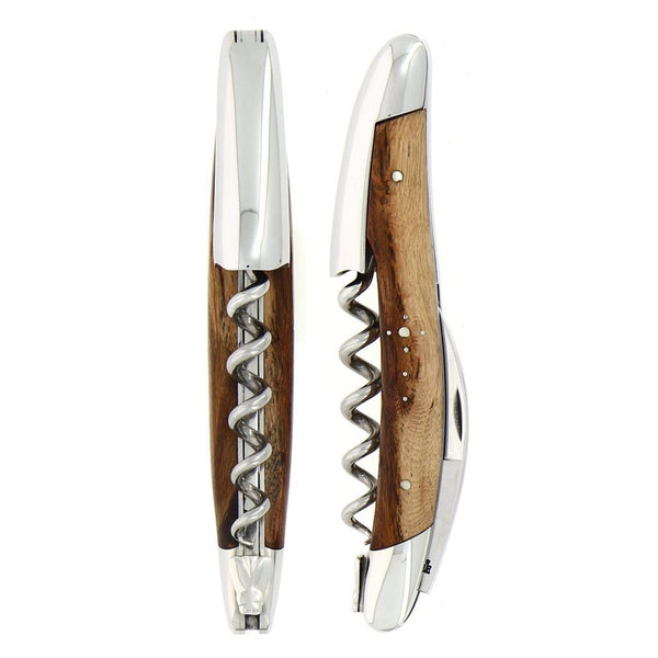 FORGE DE LAGUIOLE CORKSCREW GRAPE VINE WOOD HANDLE - SHINY FINISH