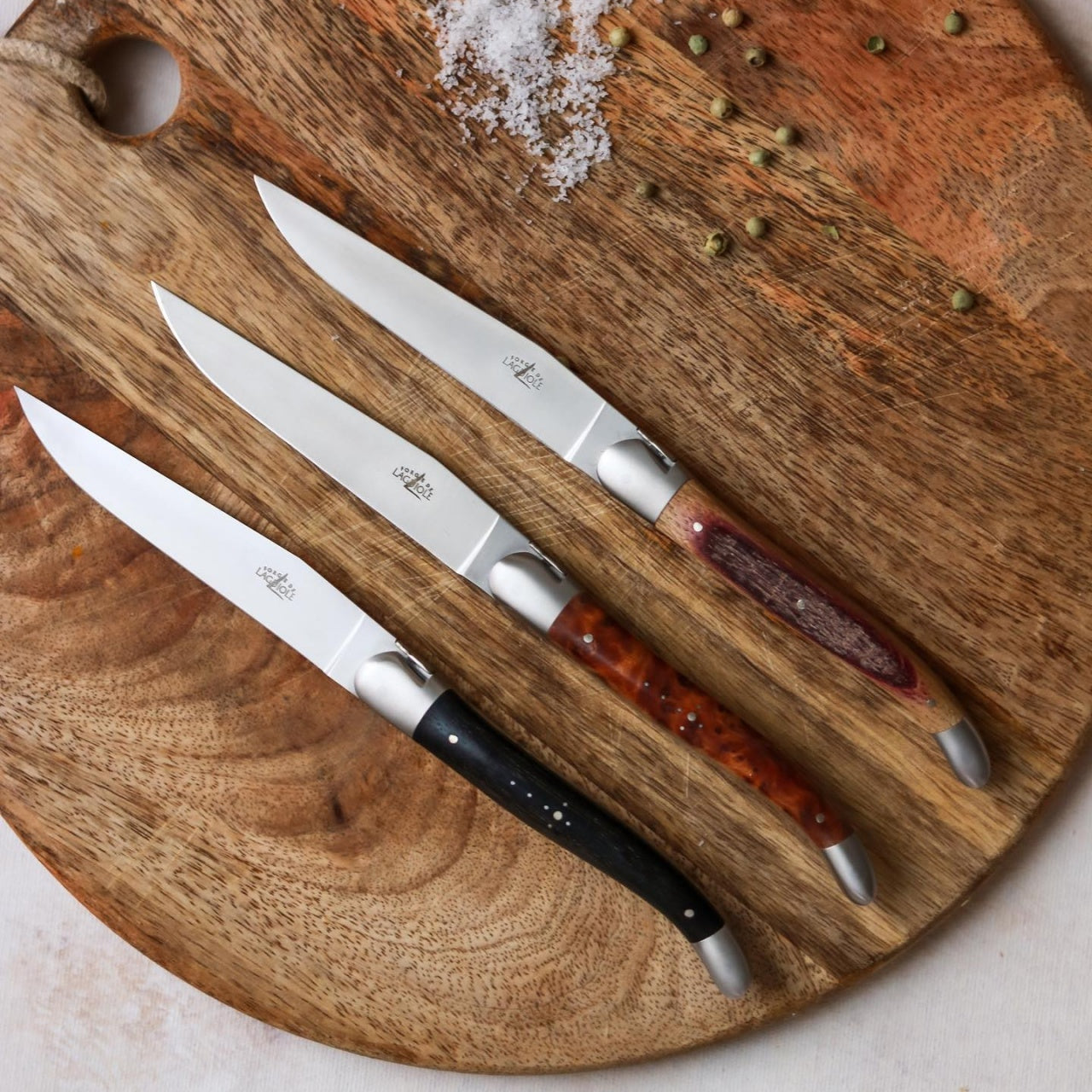 Shop the Forge de Laguiole Ebony Wood Steak Knife Set at Weston Table