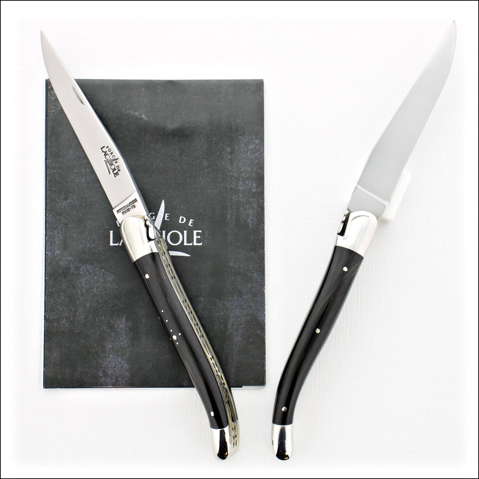 12 cm Carvé Boraldes Series - Dark Horn Tip Handle