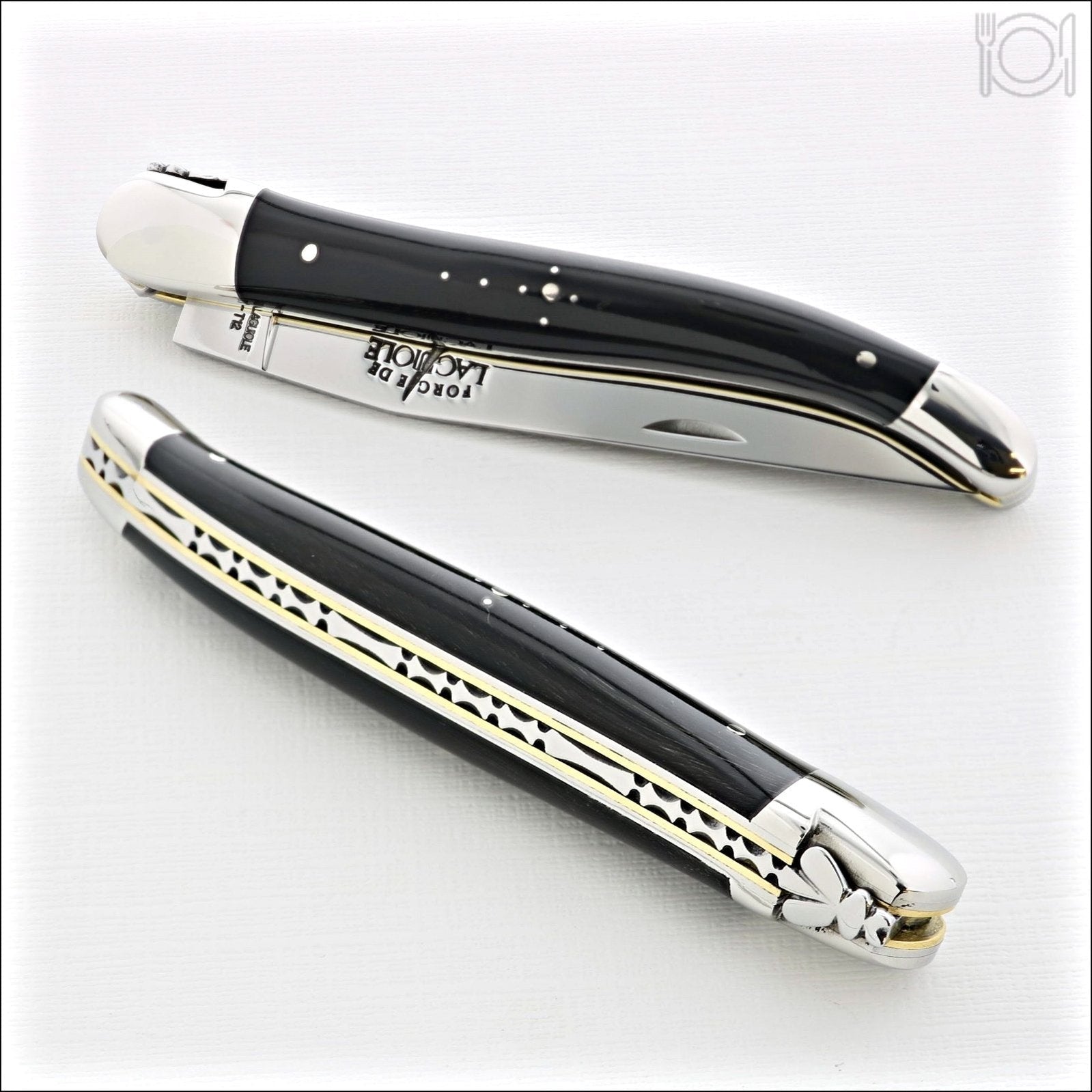 12 cm Carvé Boraldes Series - Dark Horn Tip Handle