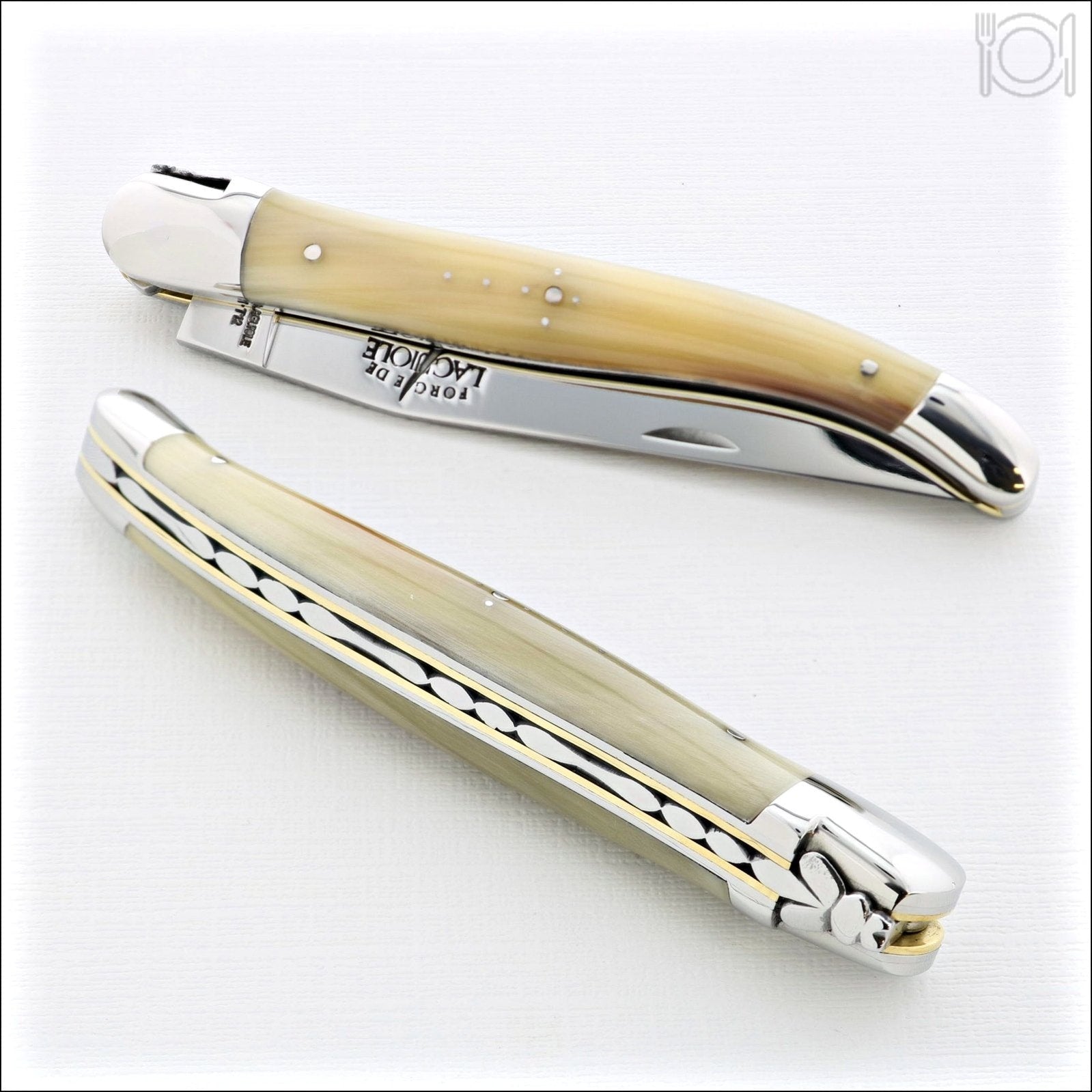 12 cm Carvé Cascades Series - Light Horn Tip Handle