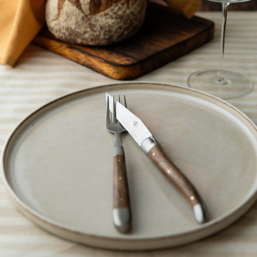 Forge de Laguiole Forks Walnut Satin Finish