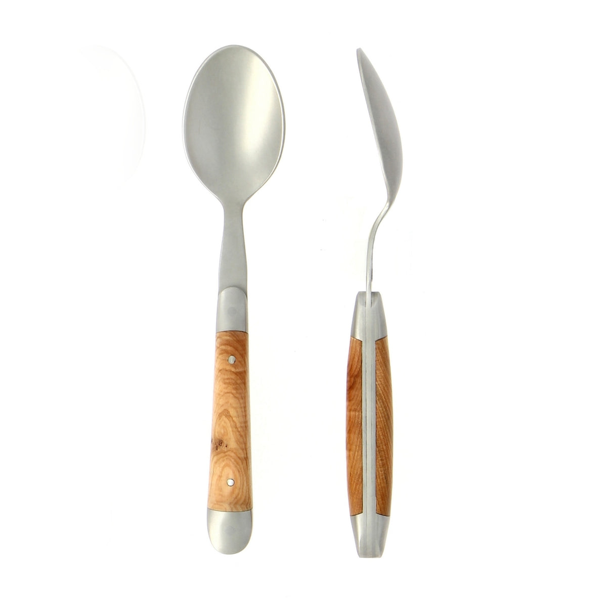 Forge de Laguiole Dessert Spoons Juniper Satin Finish
