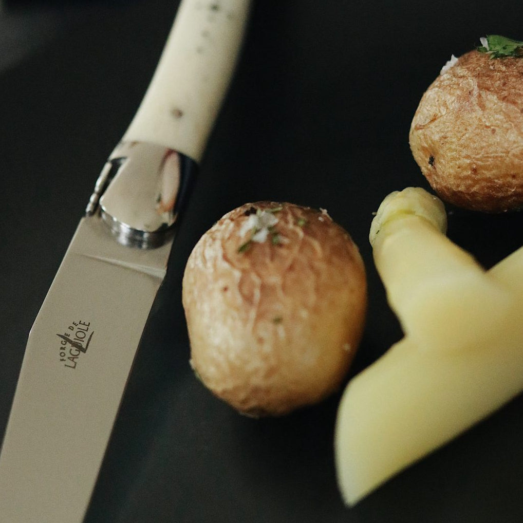 Laguiole 2 Piece Steak Knife Set Bone Handle