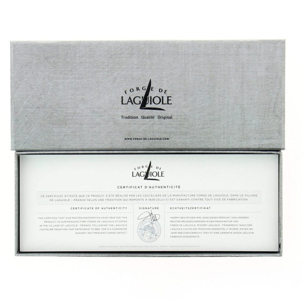 Laguiole 2 Piece Steak Knife Set Briarwood Satin Finish