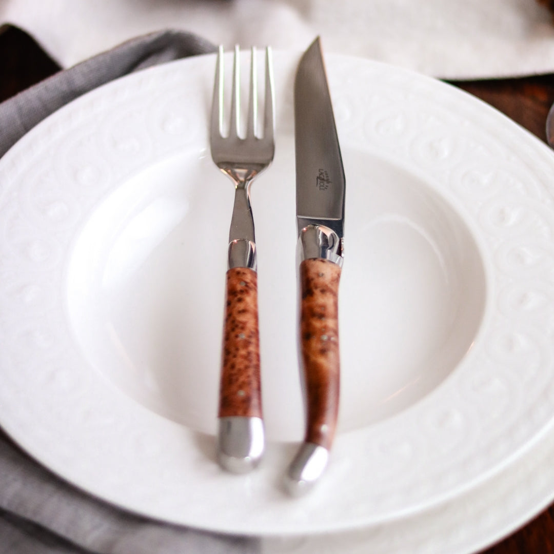 Forge de Laguiole Forks Thuya Shiny Finish