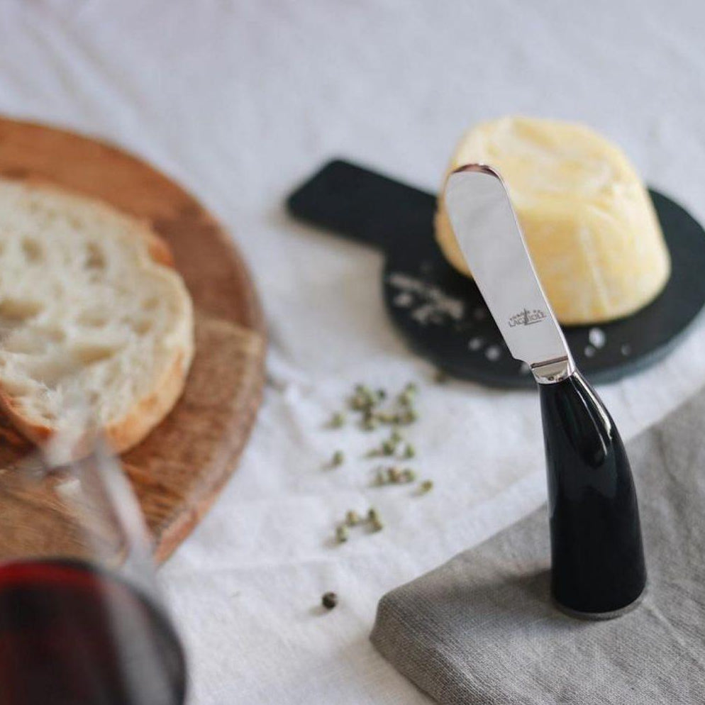Forge de Laguiole Black Horn Tip Butter Spreader Knife