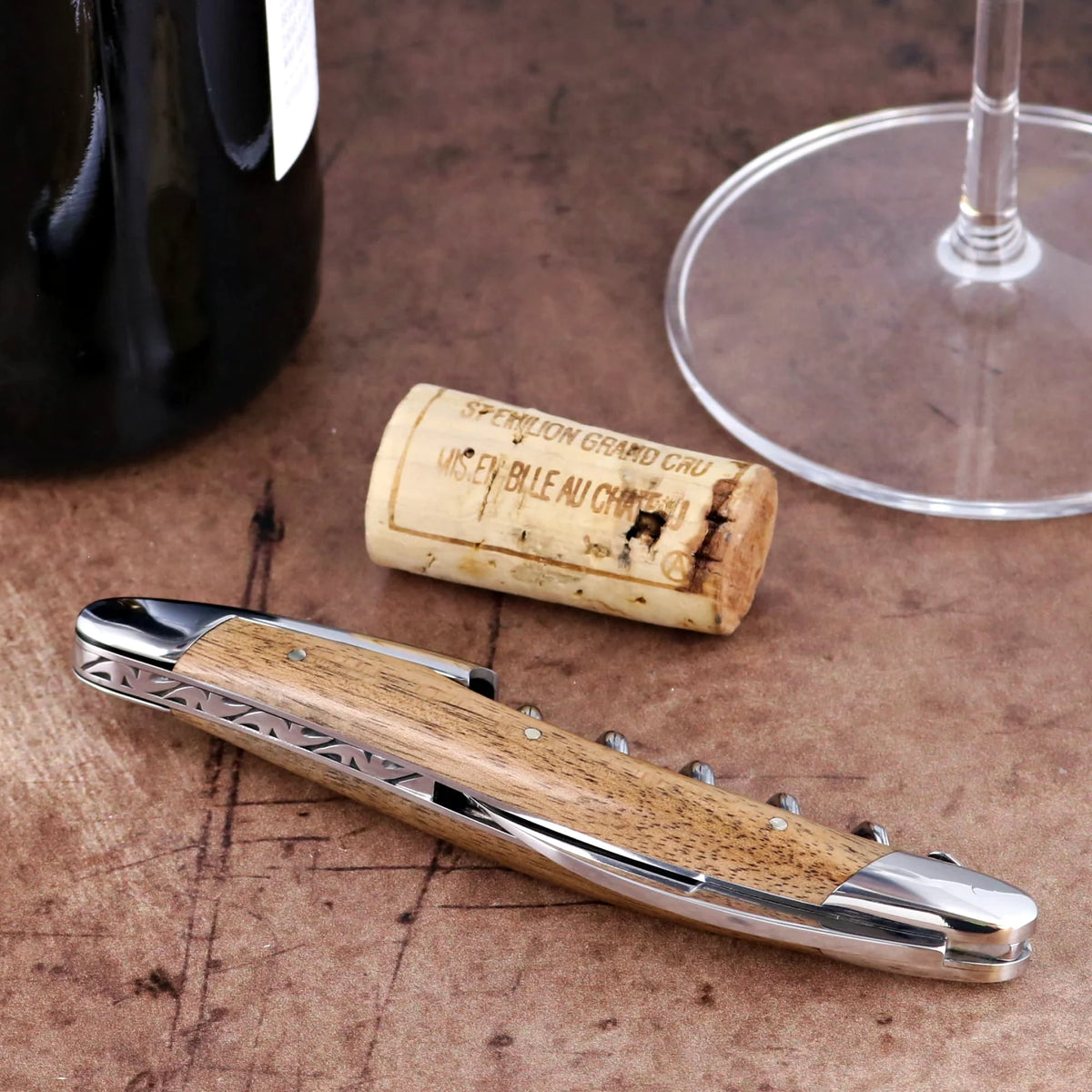 Forge de Laguiole Collection Sommelier Corkscrew - Walnut Shiny Finish