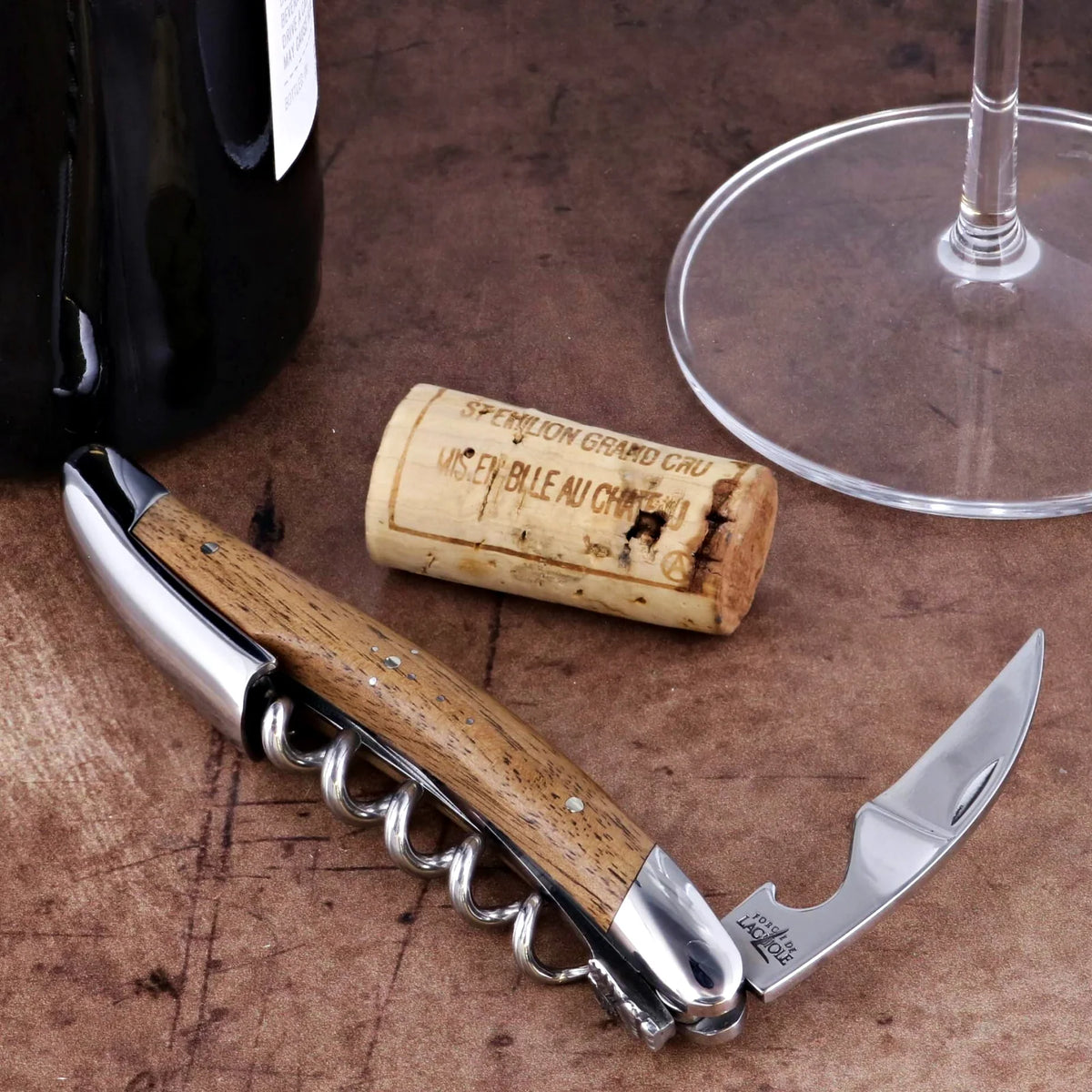 Forge de Laguiole Collection Sommelier Corkscrew - Walnut Shiny Finish