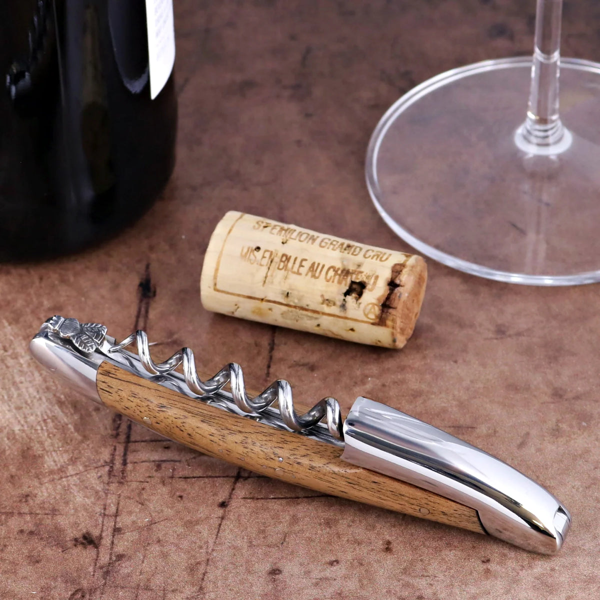 Forge de Laguiole Collection Sommelier Corkscrew - Walnut Shiny Finish