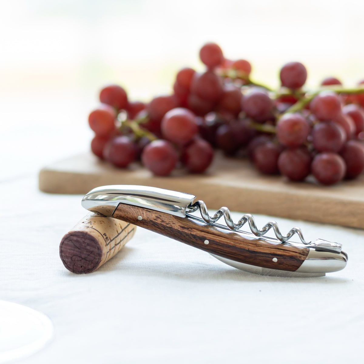 Forge de Laguiole Corkscrew Grape Vine Wood Handle - Shiny