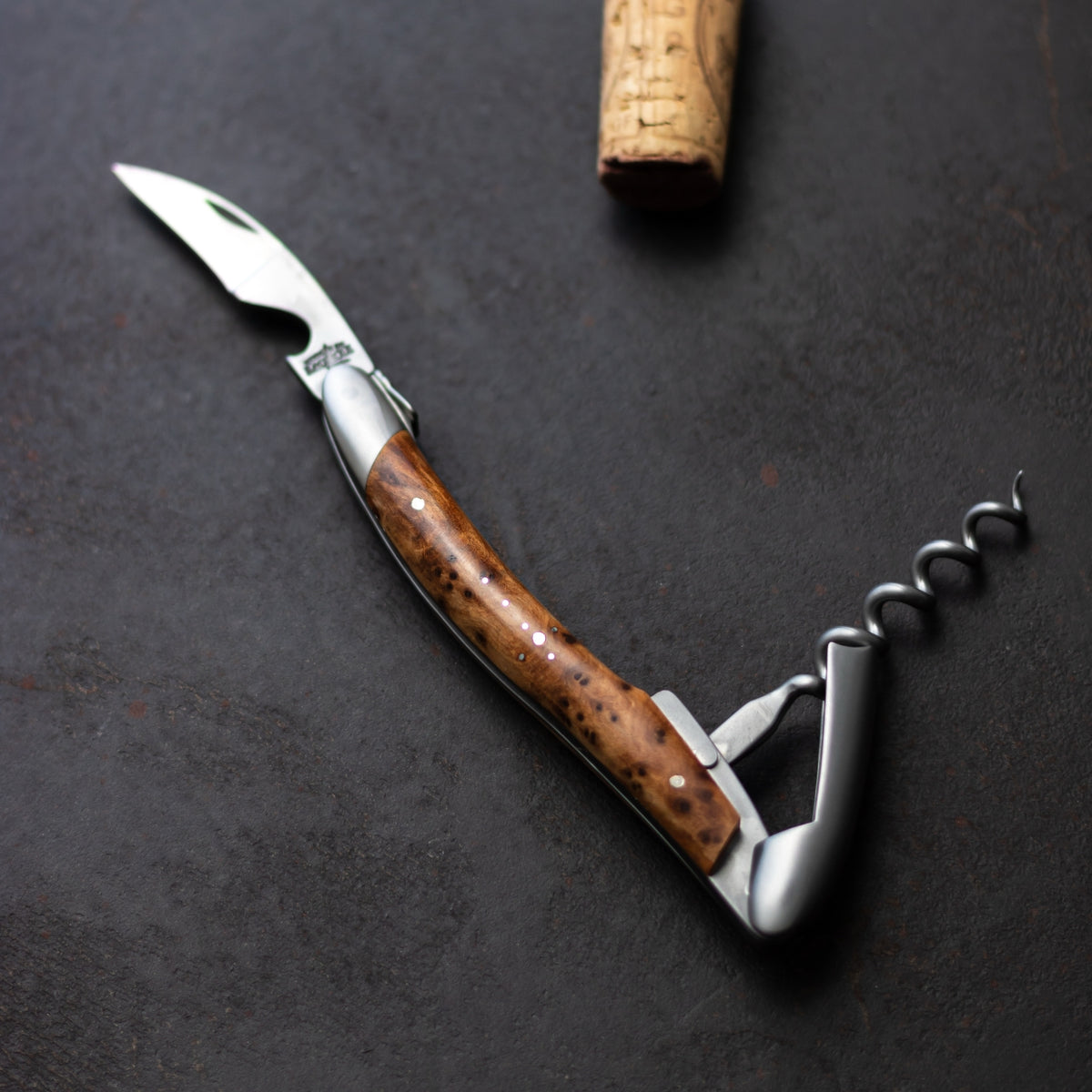 Forge de Laguiole Corkscrew Thuya Burl - Satin