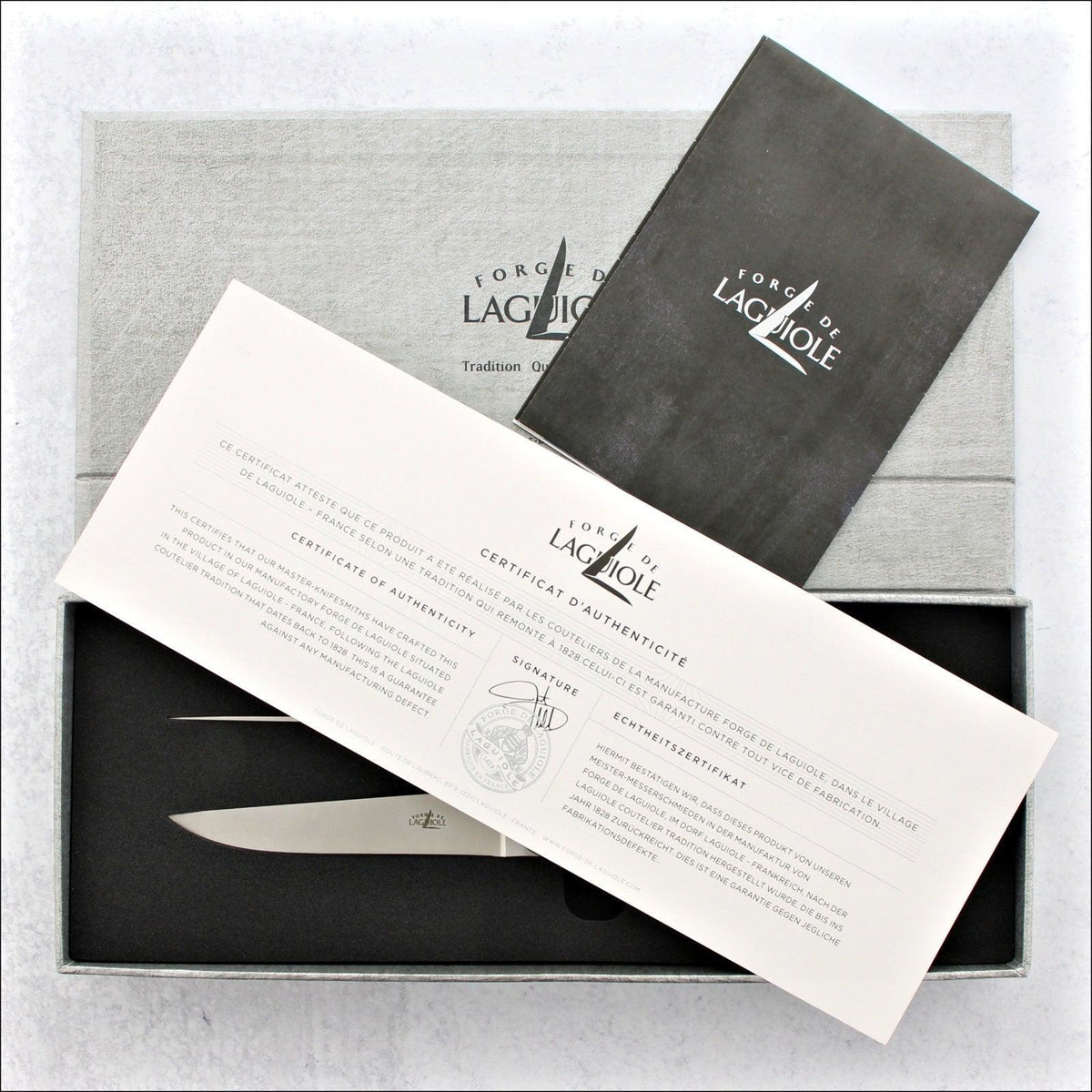 Forge de Laguiole Horn Tip Handle Steak Knives