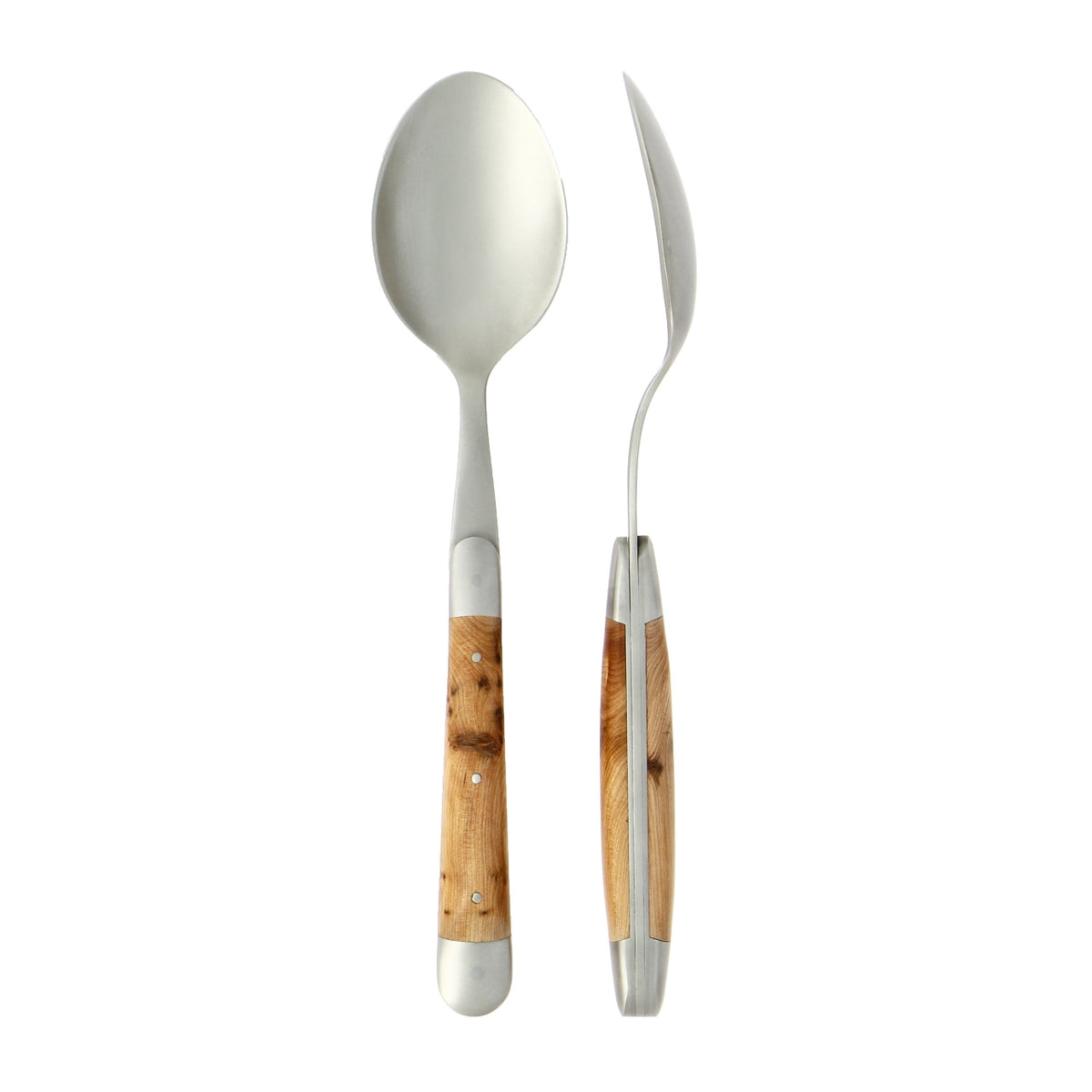Forge de Laguiole Soup Spoons Juniper Satin Finish