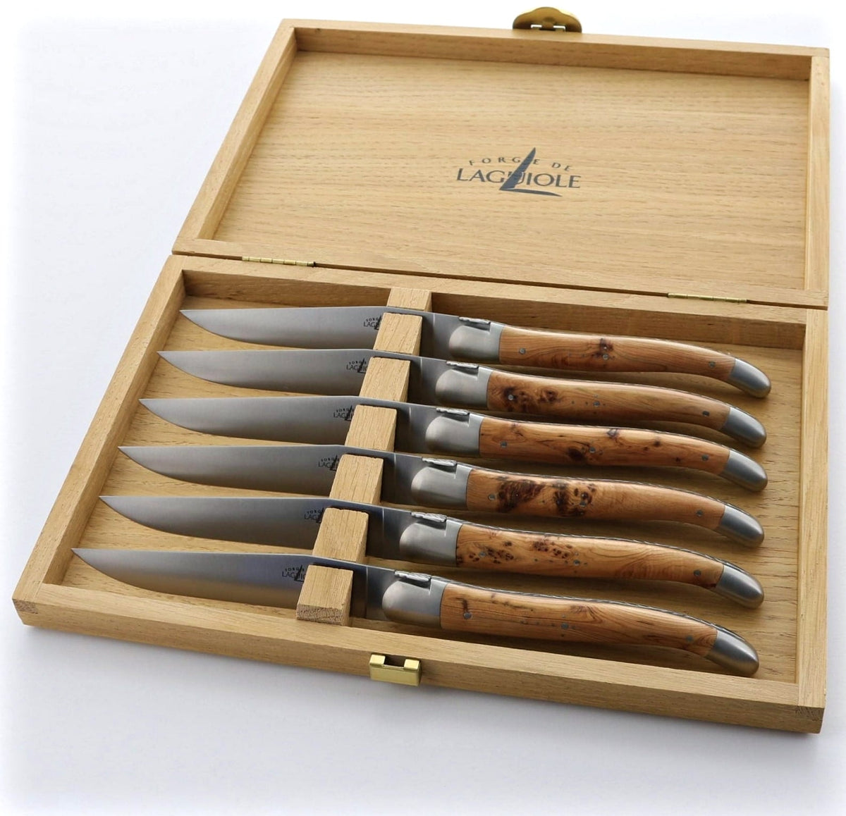 Forge de Laguiole Steak Knife Storage Box - Light Oak