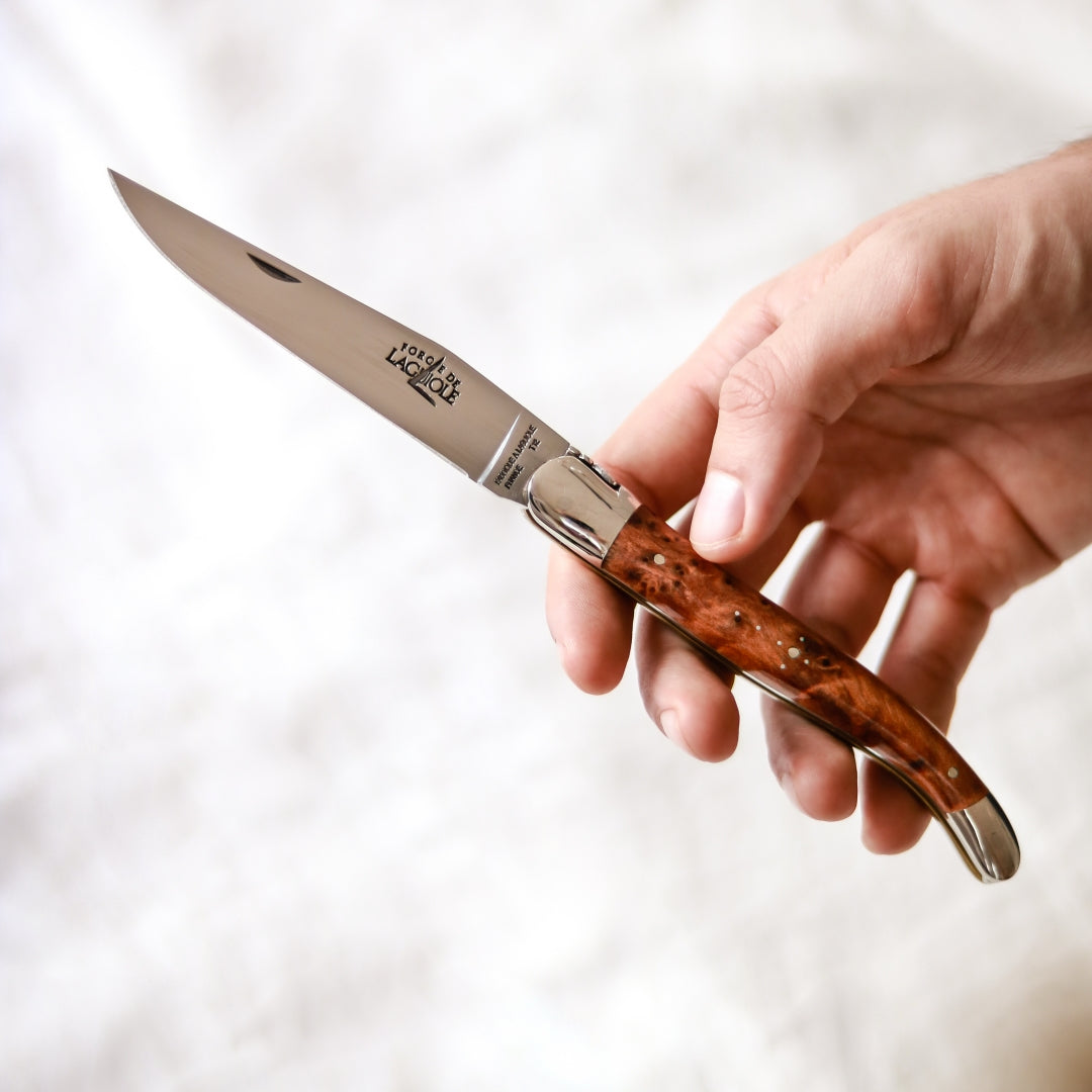 Forge de Laguiole Tradition 12 cm Thuya Burl