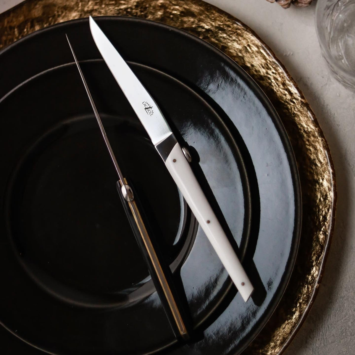 Olivier Gagnère Set of 6 White Acrylic Steak Knives
