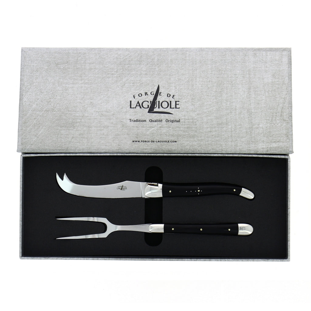 Tradition Cheese Set Dark Horn Shiny Finish