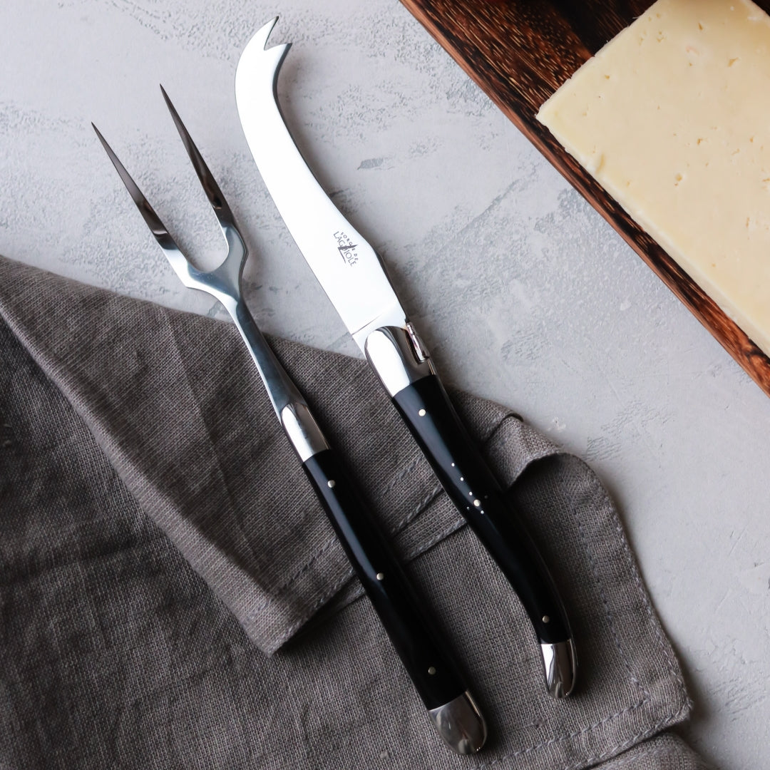 Tradition Cheese Set Dark Horn Shiny Finish