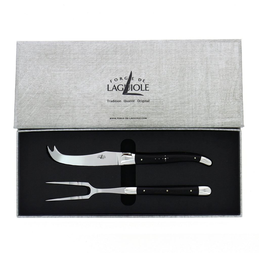 Tradition Cheese Set Ebony Shiny Finish