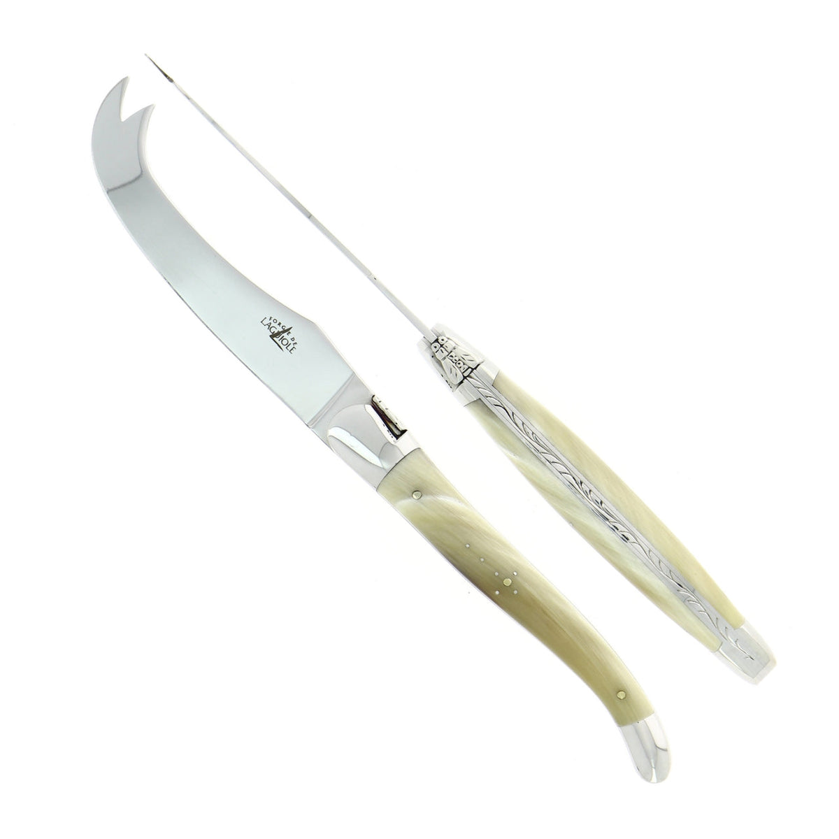 Tradition Cheese Set Horn Tip Shiny Finish