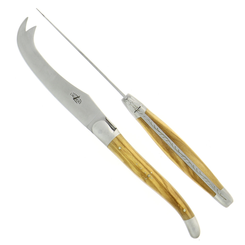 Tradition Cheese Set Olive wood Satin Finish