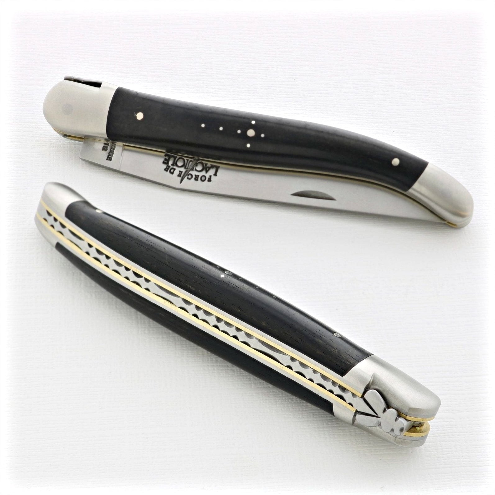 12 cm Carvé Boraldes Series - Ebony Handle - Satin