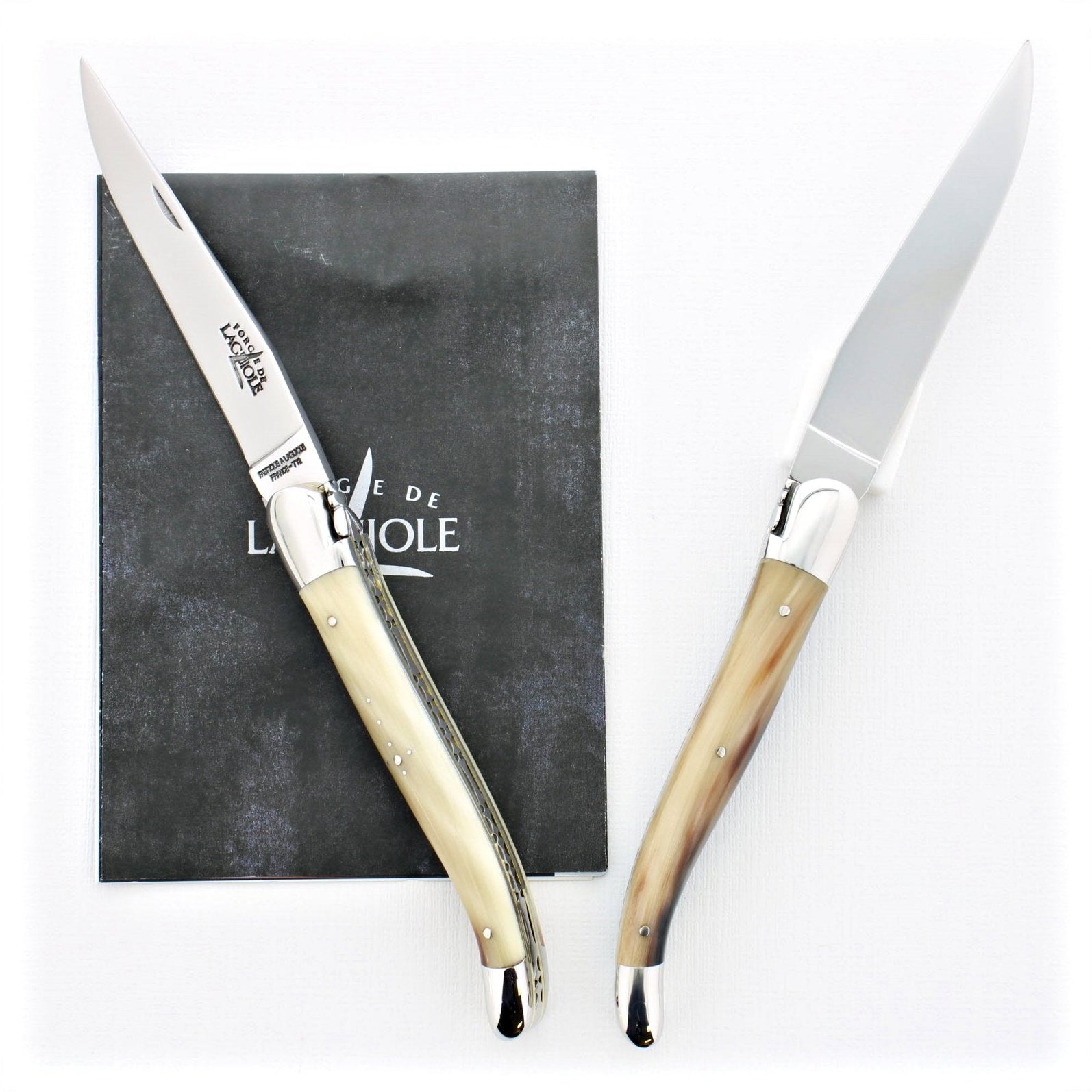 12 cm Carvé Boraldes Series - Light Horn Tip Handle - Shiny