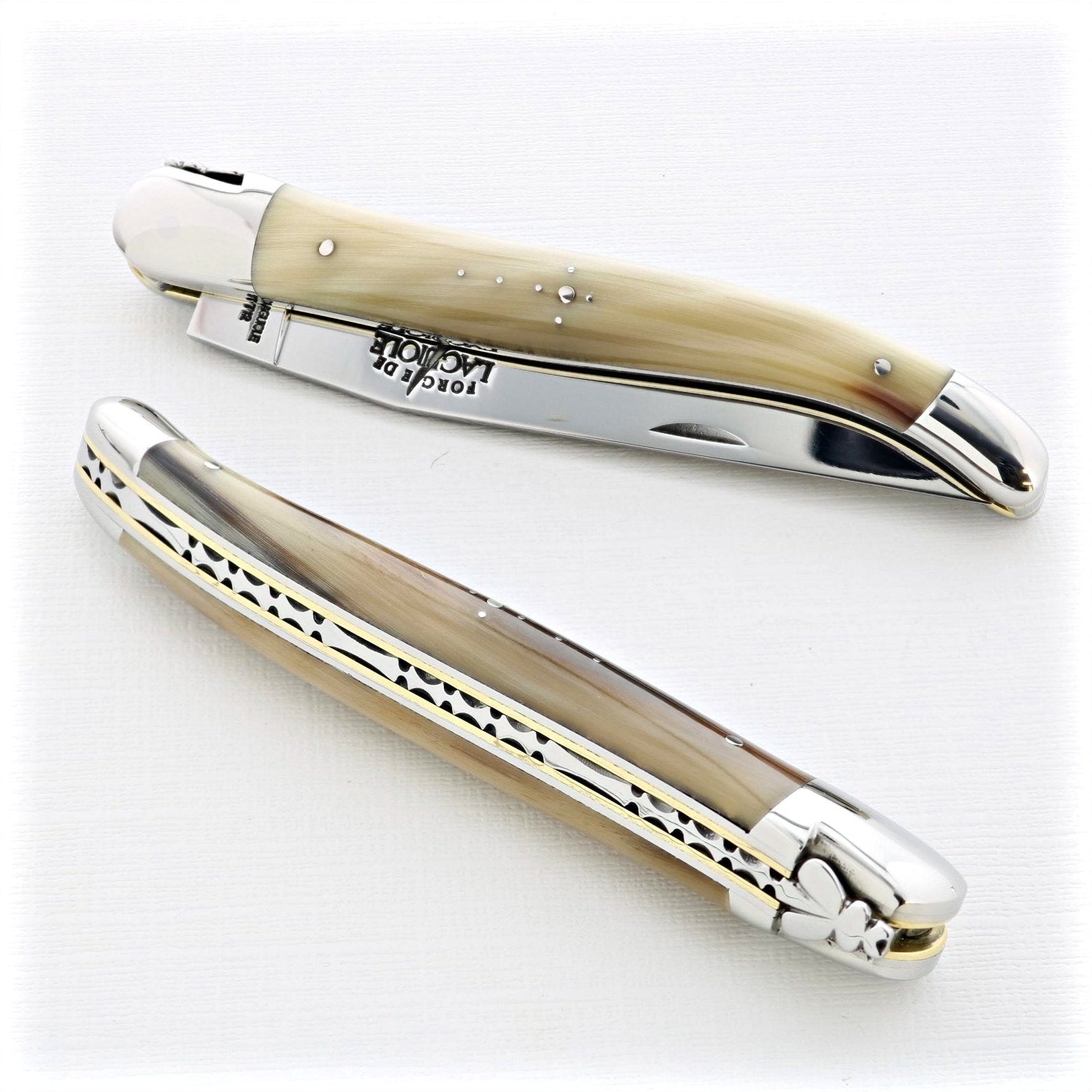 12 cm Carvé Boraldes Series - Light Horn Tip Handle - Shiny