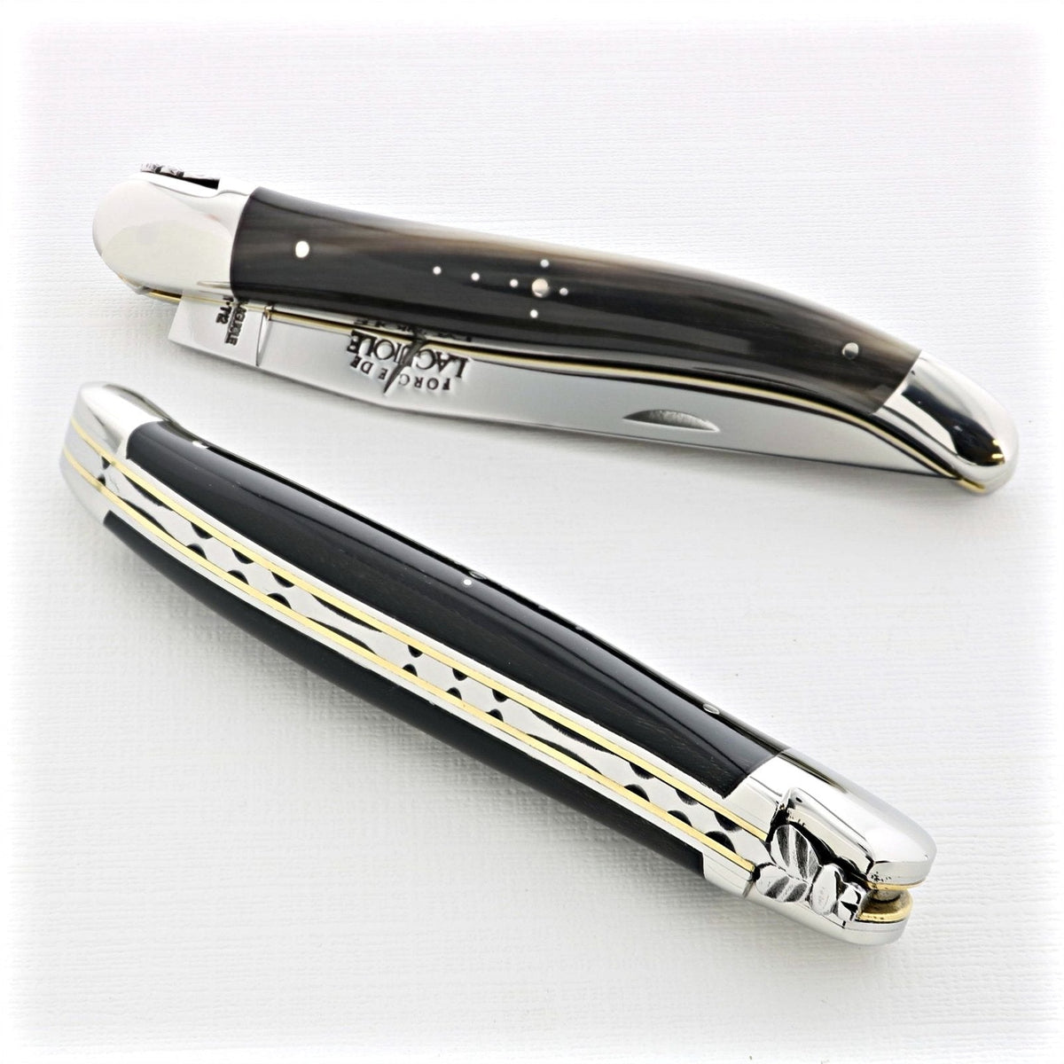 12 cm Carvé Source Series - Dark Horn Tip Handle - Shiny