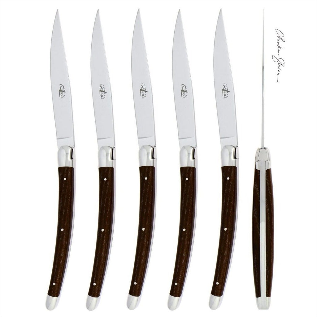 Christian Ghion Set of 6 Stainless Steel Steak Knives - Forge de