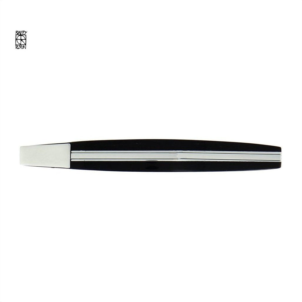 Eric Raffy 11 cm Full Black Horn Handle Pocket Knife
