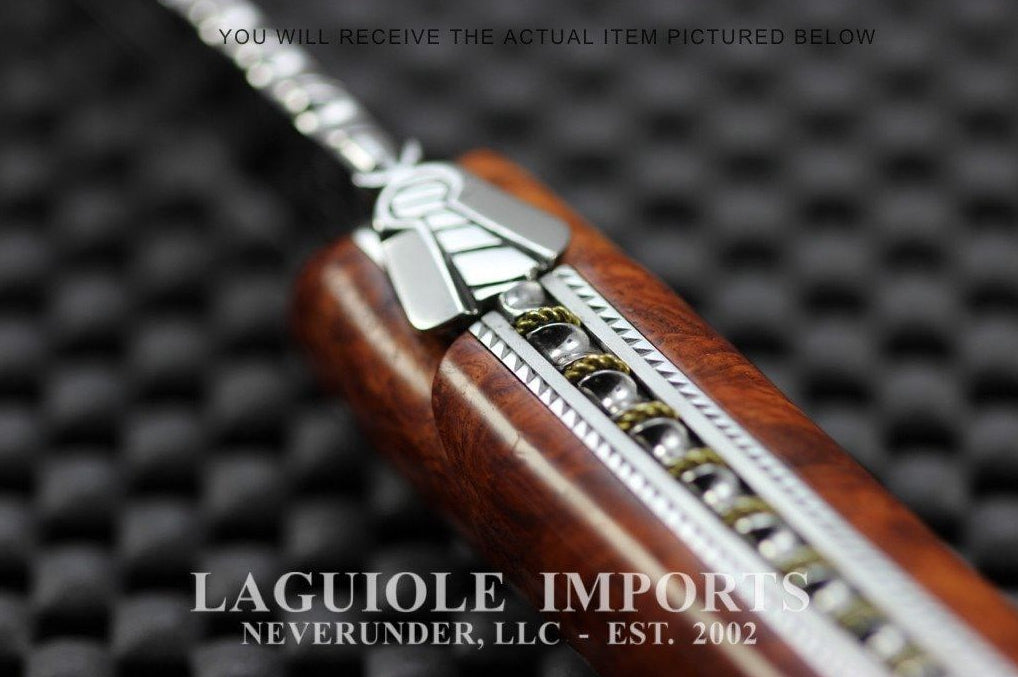 Forge de Laguiole 12cm by Stephane Rambaud Amboina Burl Ultimate Collection
