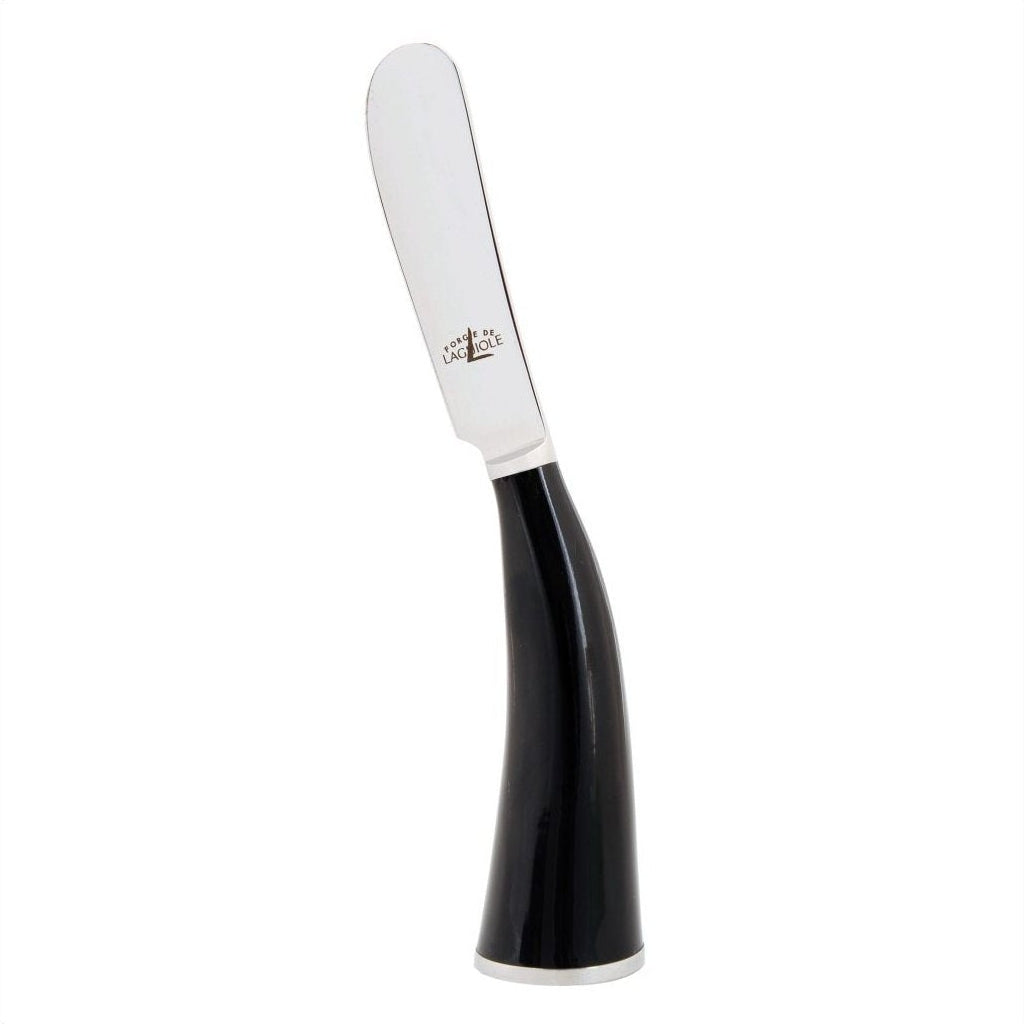 Forge de Laguiole Black Horn Tip Butter Spreader Knife