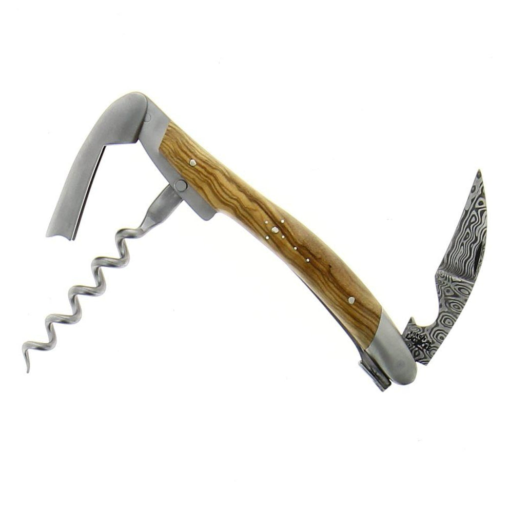 Forge de Laguiole Corkscrew with Damascus Foil Cutter