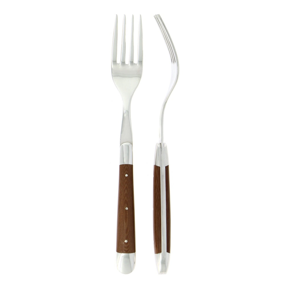 Forge de Laguiole Forks Fabric Series Chocolate