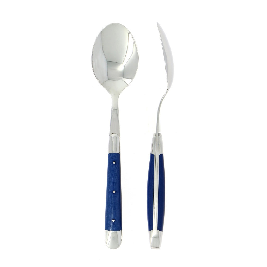 Forge de Laguiole Soup Spoons Fabric Series Blue