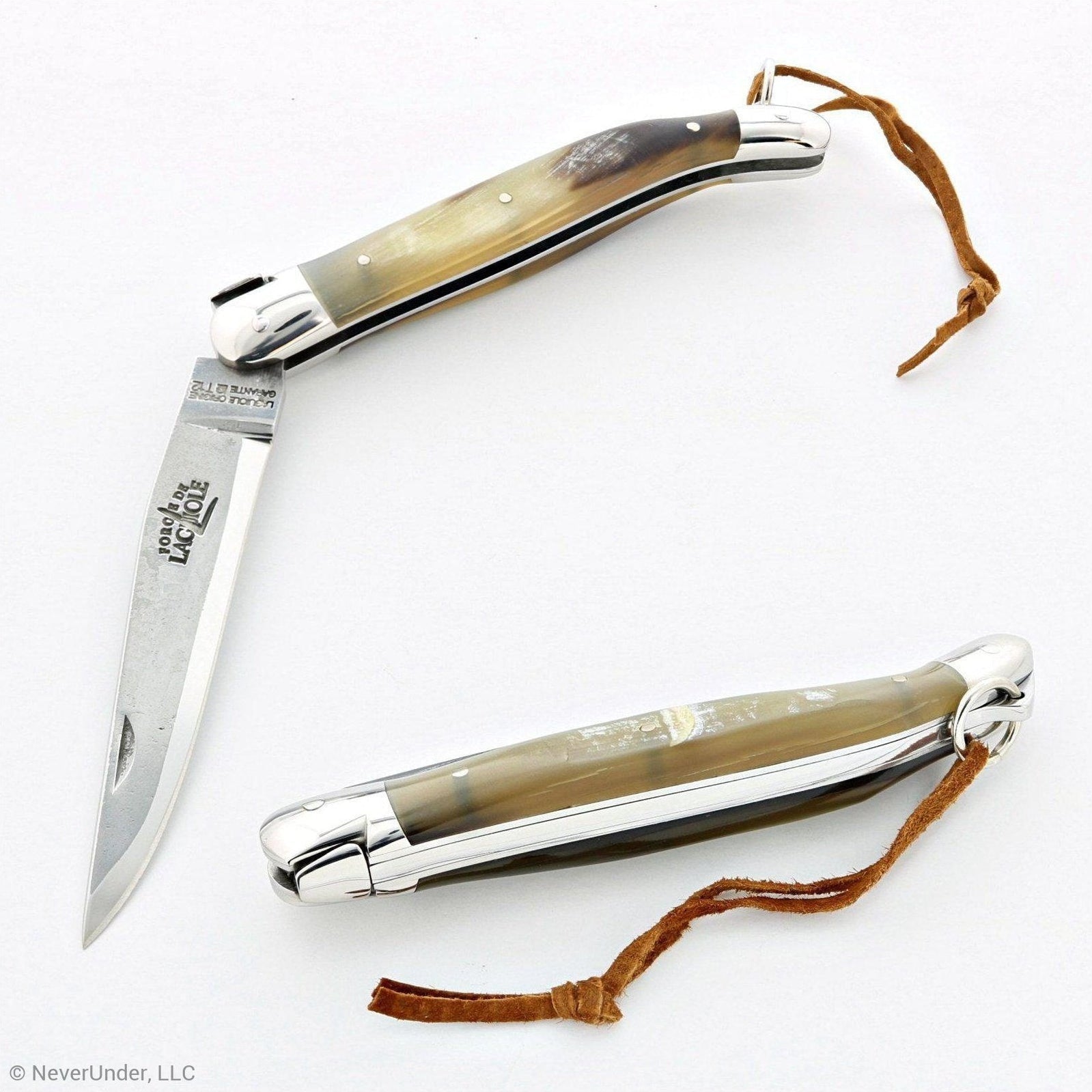 Forge de Laguiole Tradition 11 cm Brut de Forge Aubrac Cattle Horn