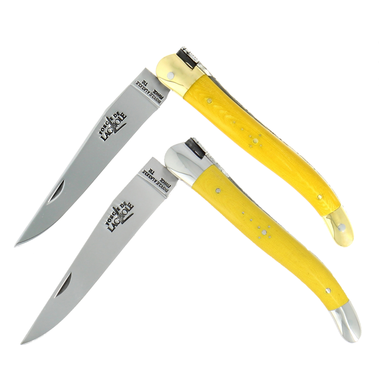 Laguiole knife, 12 cm with corkscrew and awl, dark Horn