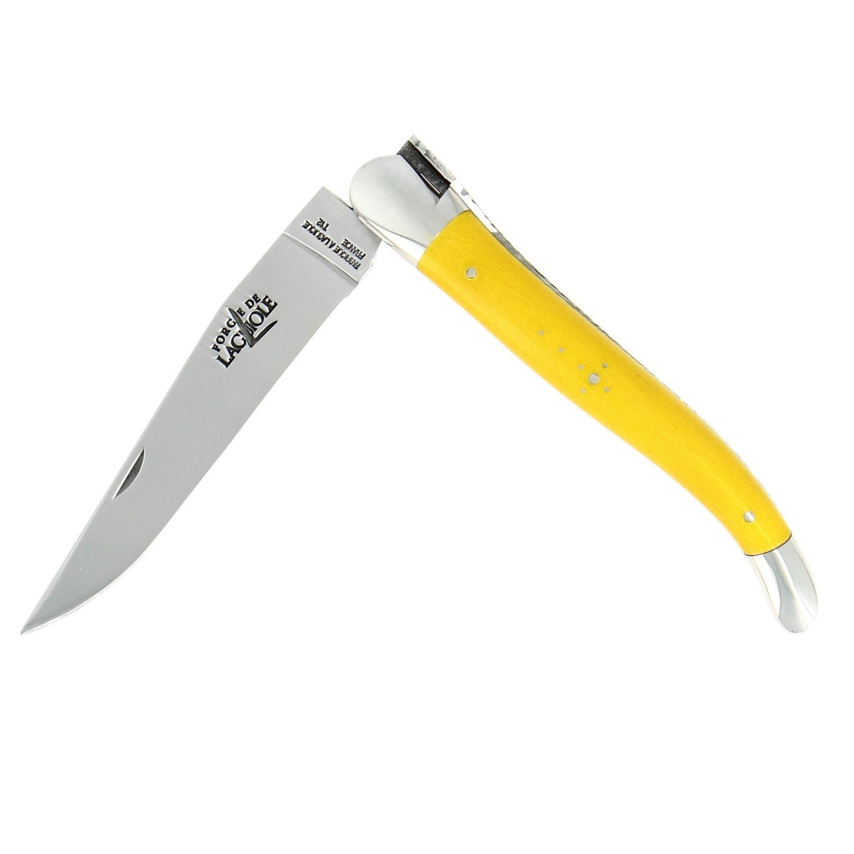 Forge de Laguiole Tradition 12 cm Fabric Series Yellow