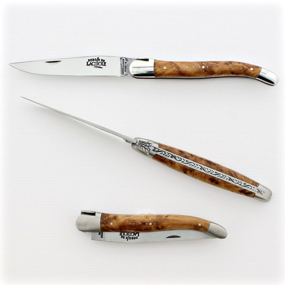 Forge de Laguiole Tradition 12 cm Thuya Burl