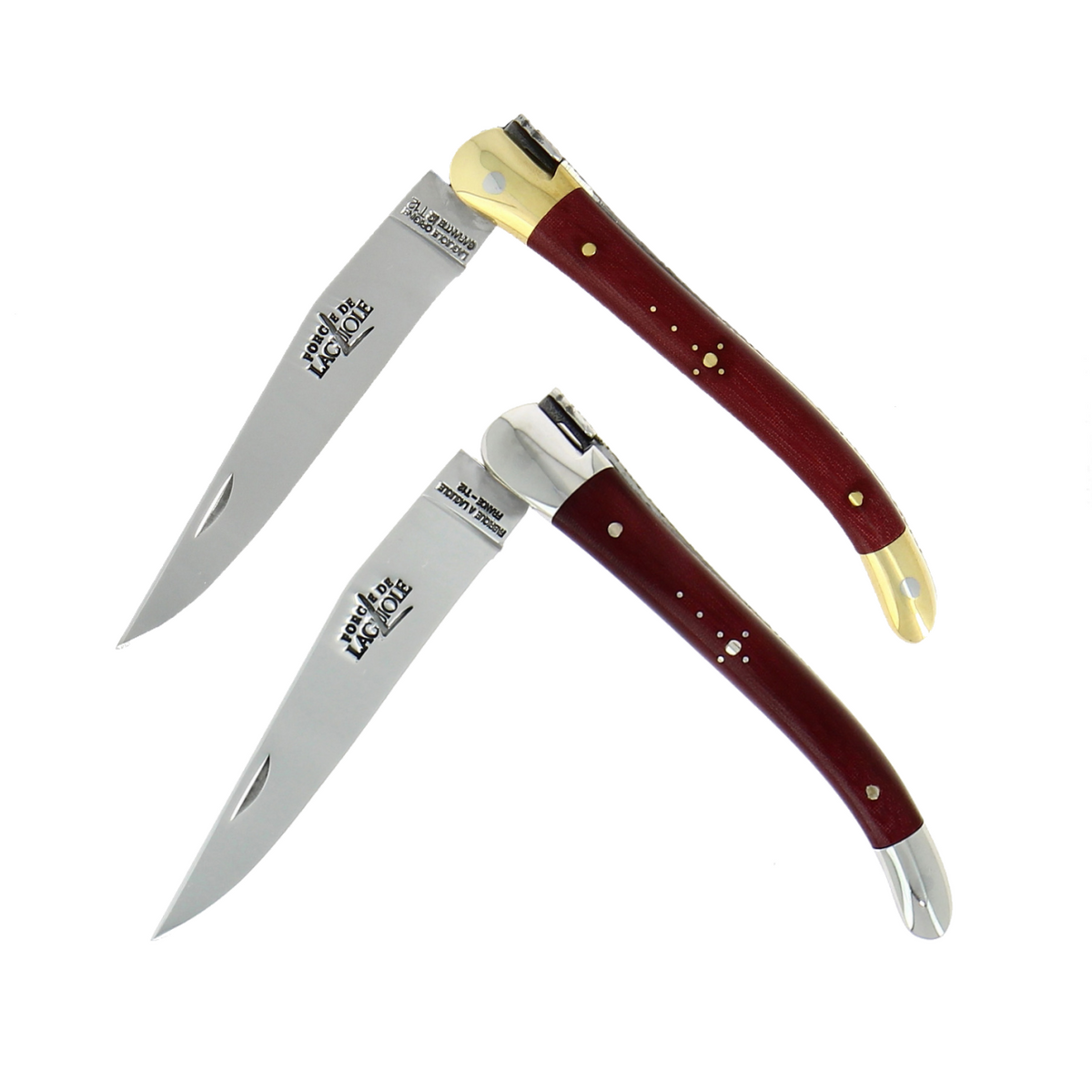 Forge de Laguiole Tradition 9 cm Fabric Series Burgundy