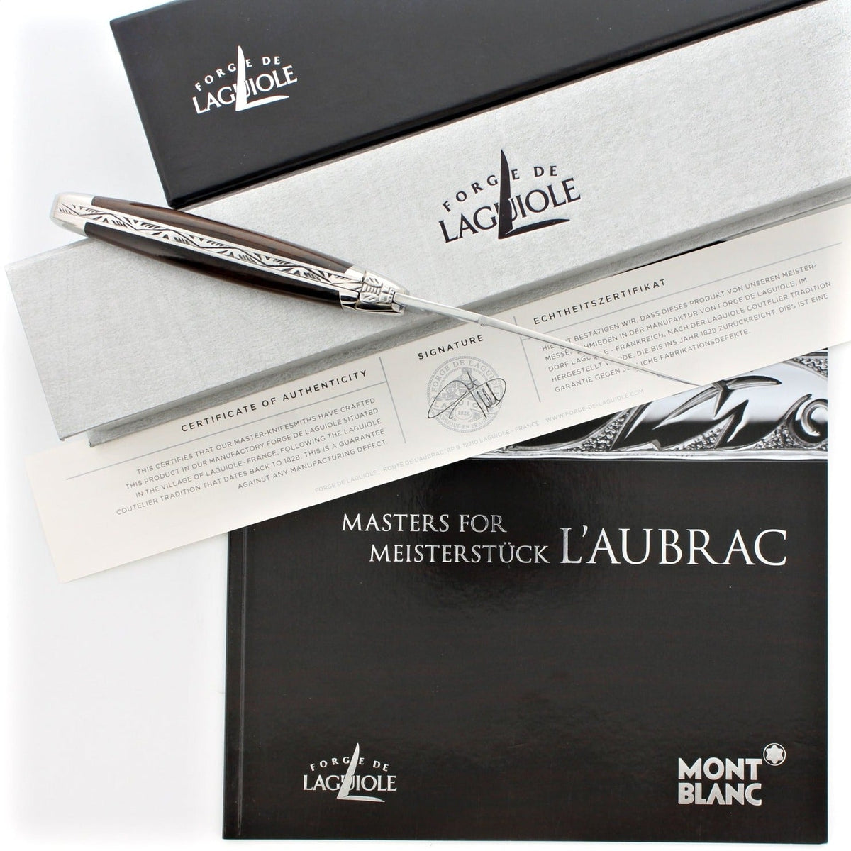 Forge de Laguiole® - Montblanc™ Masters Of Meisterstuck 11cm Knife (Limited Edition)