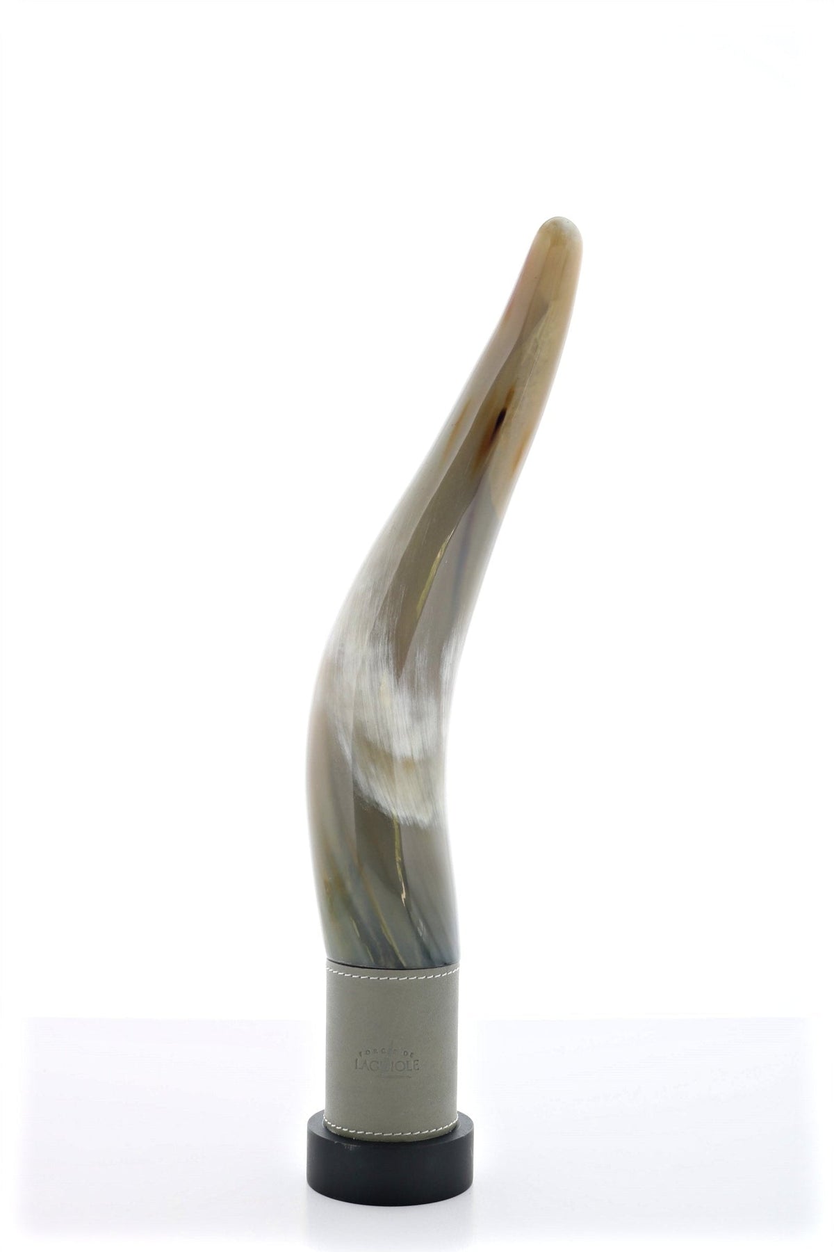 Full Aubrac Cattle Horn Salt Mill - 13.25 Inches &quot;One-of-a-Kind&quot; #13