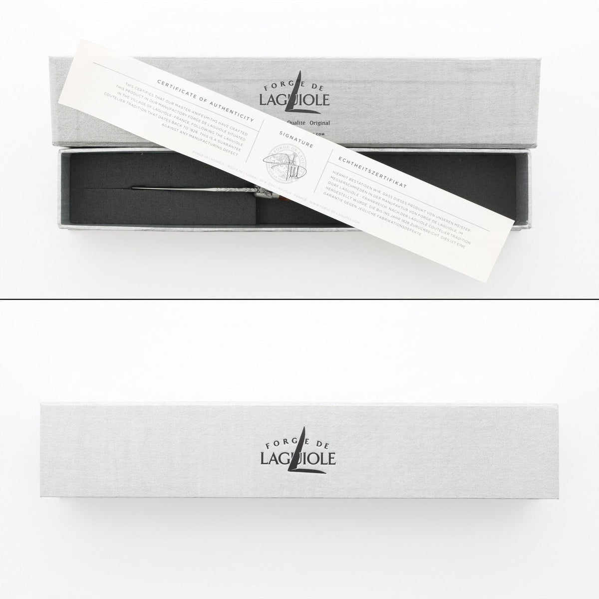Laguiole 12 cm Straight Handle Lucky Knife Replica