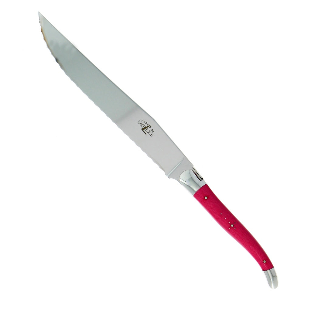 Laguiole Bread Knife Fabric Series Pink