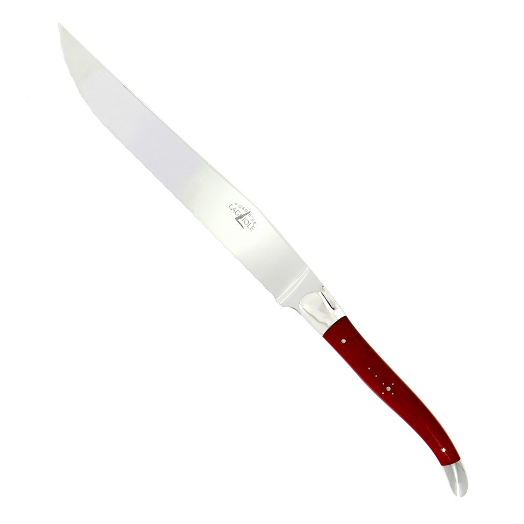 Laguiole Bread Knife Fabric Series Red