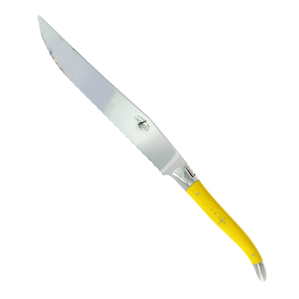 Laguiole Bread Knife Fabric Series Yellow