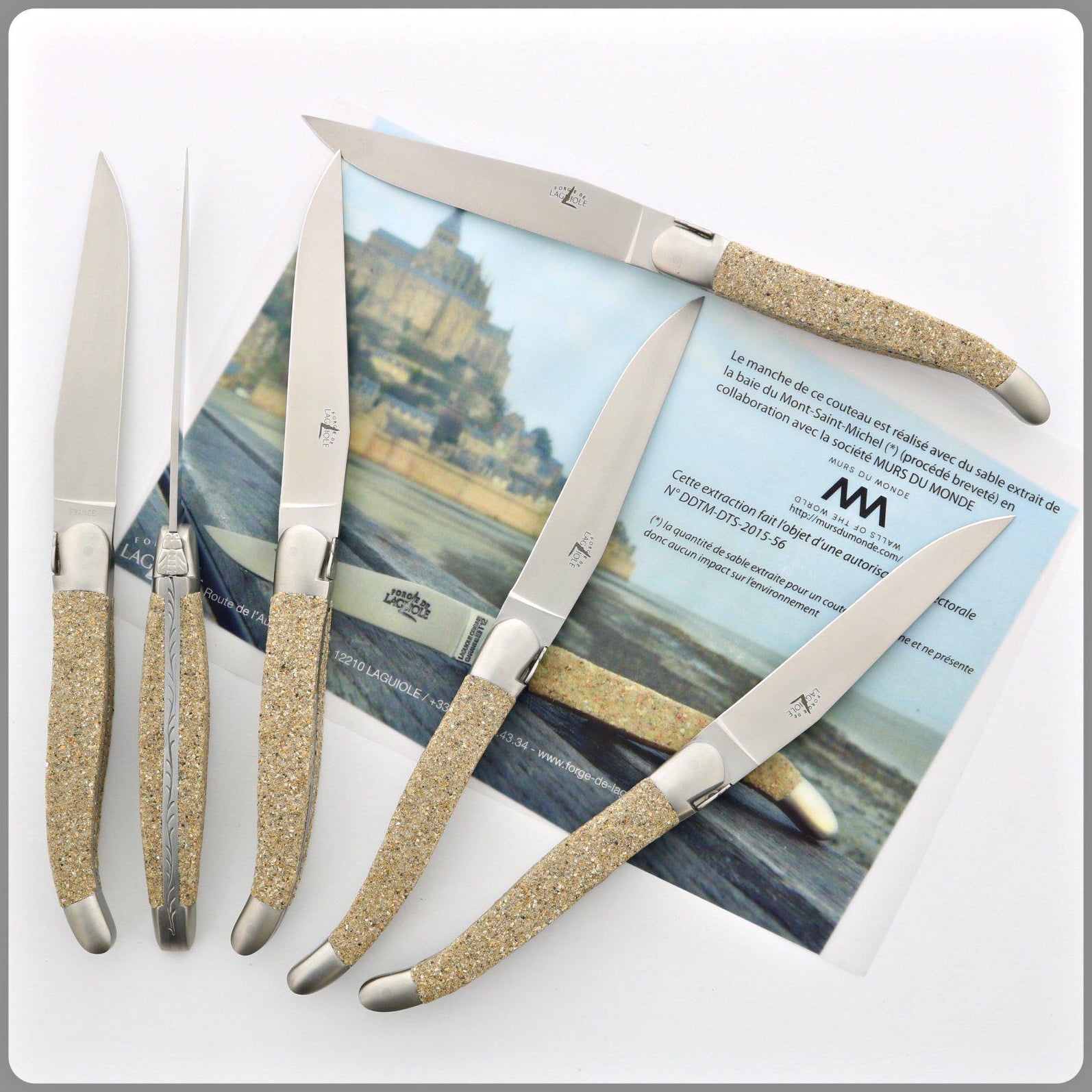 Laguiole Steak Knives 6pc set Mont-Saint Michel - LIMITED EDITION